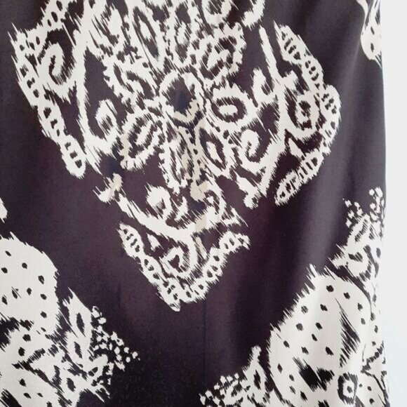 LAUNDRY / by Shelli Segal 100% Silk Scarf Style Halter Dress Sz 10 Flawed - Picture 7 of 15